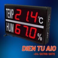 Đồng hồ điện tử led 127 dong ho do nhiet do do am