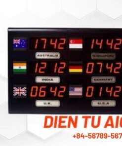 dong ho led dien tu hien thi nhieu mui gio