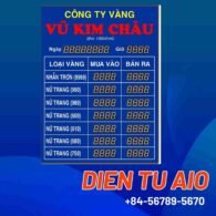 Bảng giá tiệm vàng led 123 bang dien tu gia vang