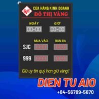Bảng giá tiệm vàng led 119 bang ghi gia dien tu