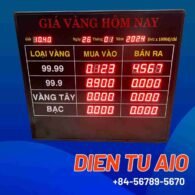 Bảng giá tiệm vàng led 113 bang gia tiem vang