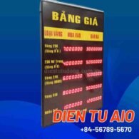 Bảng giá tiệm vàng led 110 bang gia vang 1