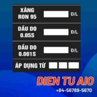 Bảng menu led 165 bang gia xang dau led