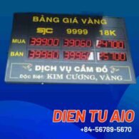 Bảng giá tiệm vàng led 107 bang hien thi gia led