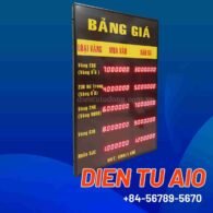 Bảng giá tiệm vàng led 105 bang hien thi led