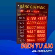 Bảng giá tiệm vàng led 103 bang led dien tu gia re