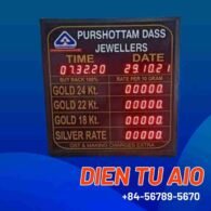 Bảng giá tiệm vàng led 101 bao gia bang dien tu led