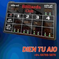 Bảng tỉ số bi da 93 man hinh hien thi ket qua ty so dien tu