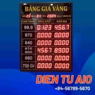 Bảng giá tiệm vàng led 93 thiet ke bang gia dien tu 1